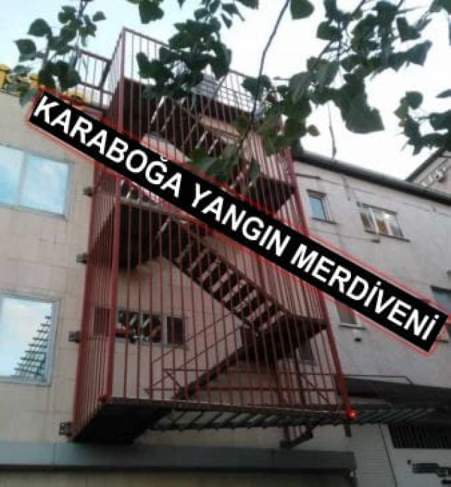 Karaboğa Küçükçekmece Yangın Merdiveni İmalatı Fiyatları